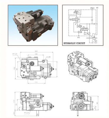 K3V112DTP-YT2K SK200-8 Hydraulikpumpe-Regler-Zus Bagger-HANDOK