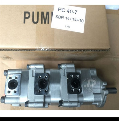 PC40-7 KOMATSU Zahnradpumpe-Pilot Pump Bagger-Triple 11T hydraulischer