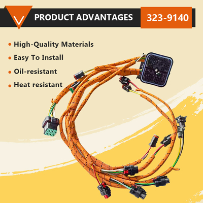 Excavator External Wire Harness for Caterpillar 320C 320CL Chassis Wire Harness 186-4605 1864605