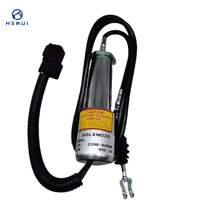 24V 11N6-66090 Stop Solenoid Valve Excavators R210LC-7H R220LC-7H