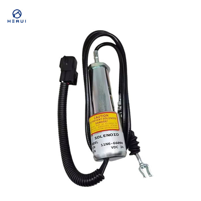 24V 11N6-66090 Stop Solenoid Valve Excavators R210LC-7H R220LC-7H