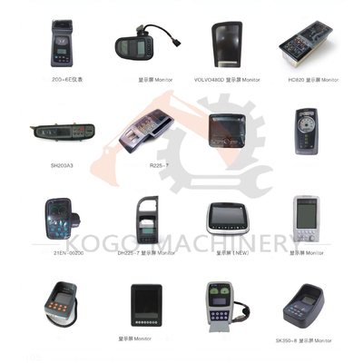 Excavator LCD Monitora Display Screen Panel Excavator Monitor For Hyundai Hitachi Doosan Komatsu Sany