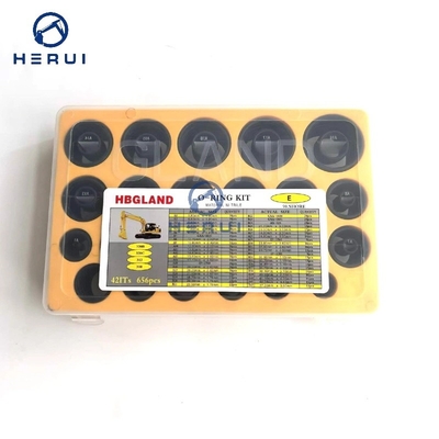 656 PCS 320B 320C 312 300 O-Ring Box Rubber Repair Seal Kit Excavator Hydraulic Seal