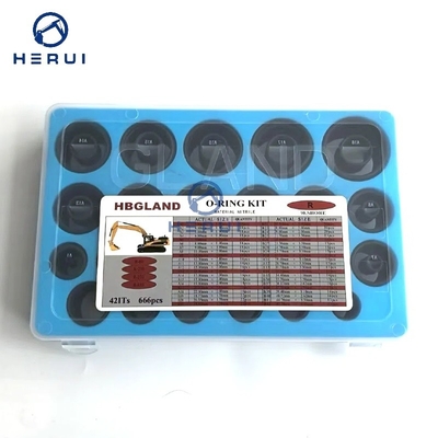 666 PCS R60 R220 R450 Rubber Repair Seal O-Ring Box Seal kit excavator