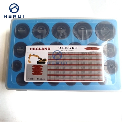 666 PCS R60 R220 R450 Rubber Repair Seal O-Ring Box Seal kit excavator