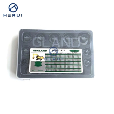 666 PCS SK100 SK200 SK300 Excavator Rubber Repair Seal O-Ring Box Hydraulic Seal Kit O Ring Box