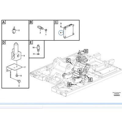 Volvo Excavator Engine Computer ECU Controller for EC210B EC140B EC24 Models High Quality Aftermarket New