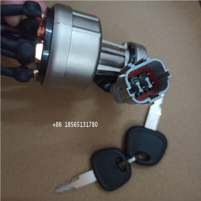 High Quality Ignition Switch 2 Keys 4TVN94 for Yanmar Hyundai Excavator R55-7 R60-7 Excavator Engine  Parts