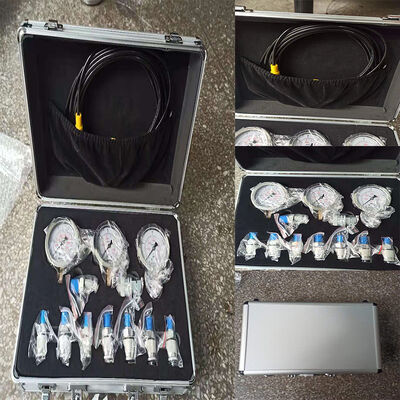Excavator Hydraulic Diagnostic Tool Gauge Hydraulic Pressure Gauge Kits Tee Joint Box
