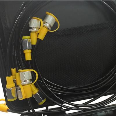 5 Gauges Hydraulic Pressure Gauge Set Hydraulic test Kit Diagnostic Tool for Excavator Hydraulic Pressure Measurement Kit