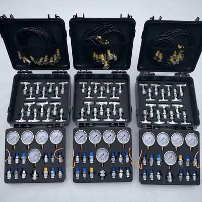 Excavator Hydraulic Pressure Gauge Kits Excavator  Diagnostic Tool for 