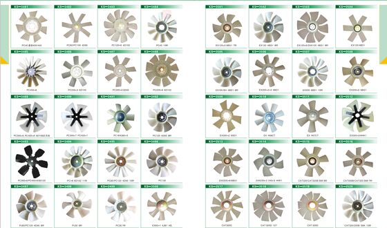 Excavator Parts Fan Cooling for Komatsu Hitachi  Doosan  