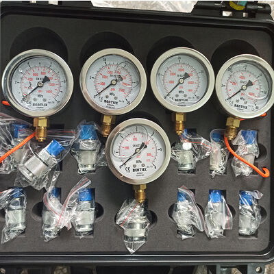 Excavator Hydraulic Brake Pressure Gas Pressure Fuel Hydraulic Pressure Gauge Portable Diagnostic Tool Test Kit